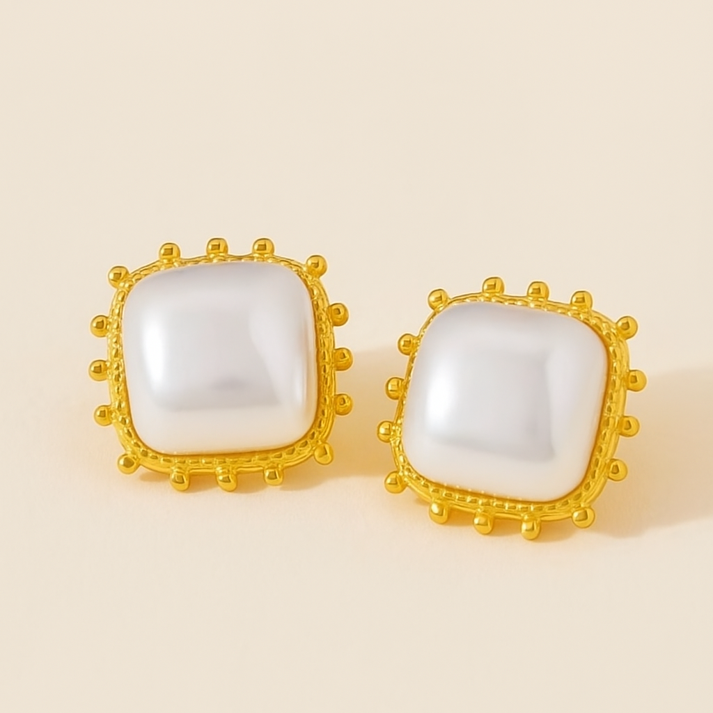 Pearl Stud Earrings