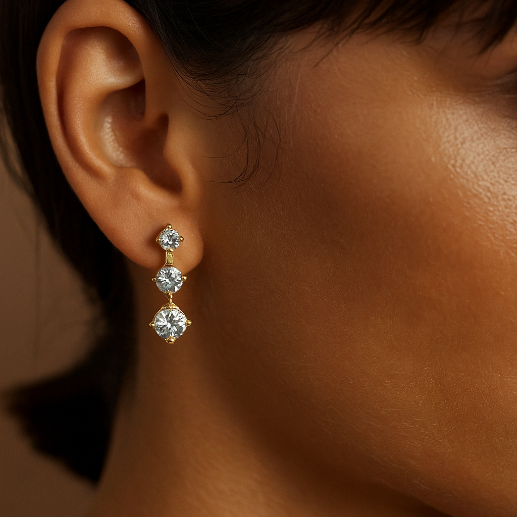 Diamond Icicle Earrings