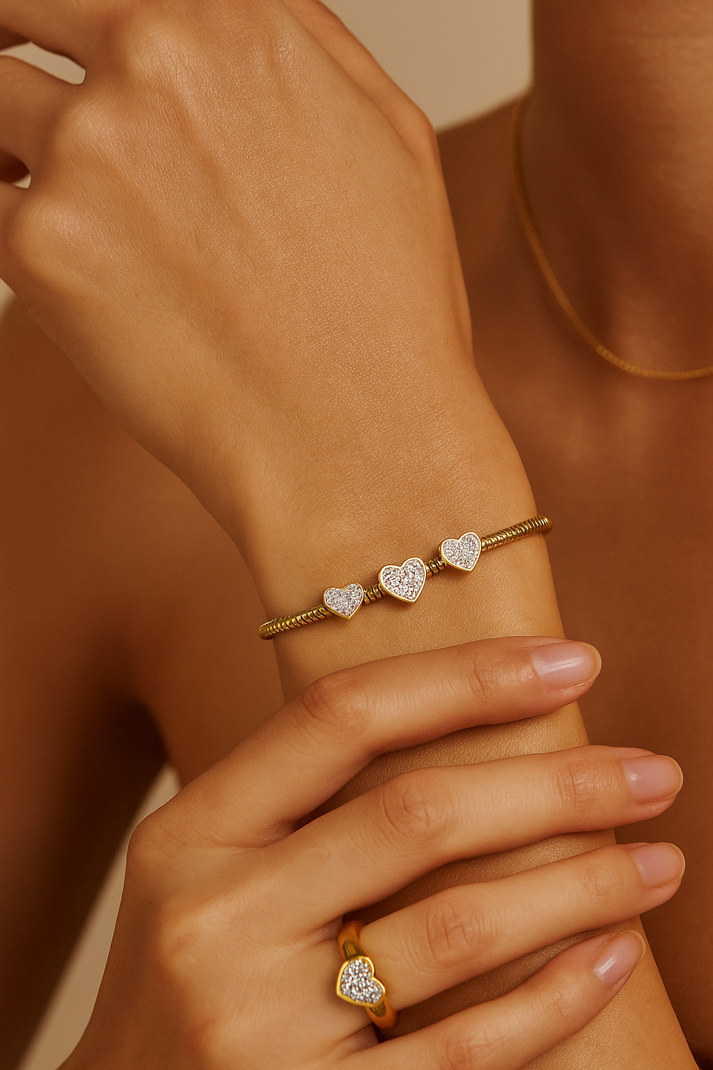 Diamond Heart Bracelet