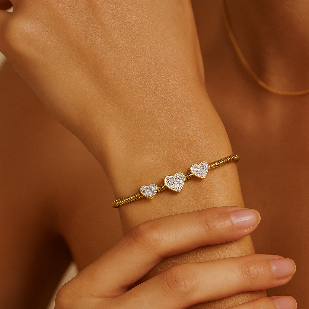 Diamond Heart Bracelet