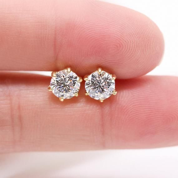 Diamond Zircon Studs