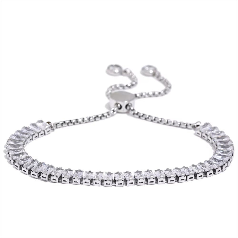 Baguette Square Tennis Bracelet - Shvetah