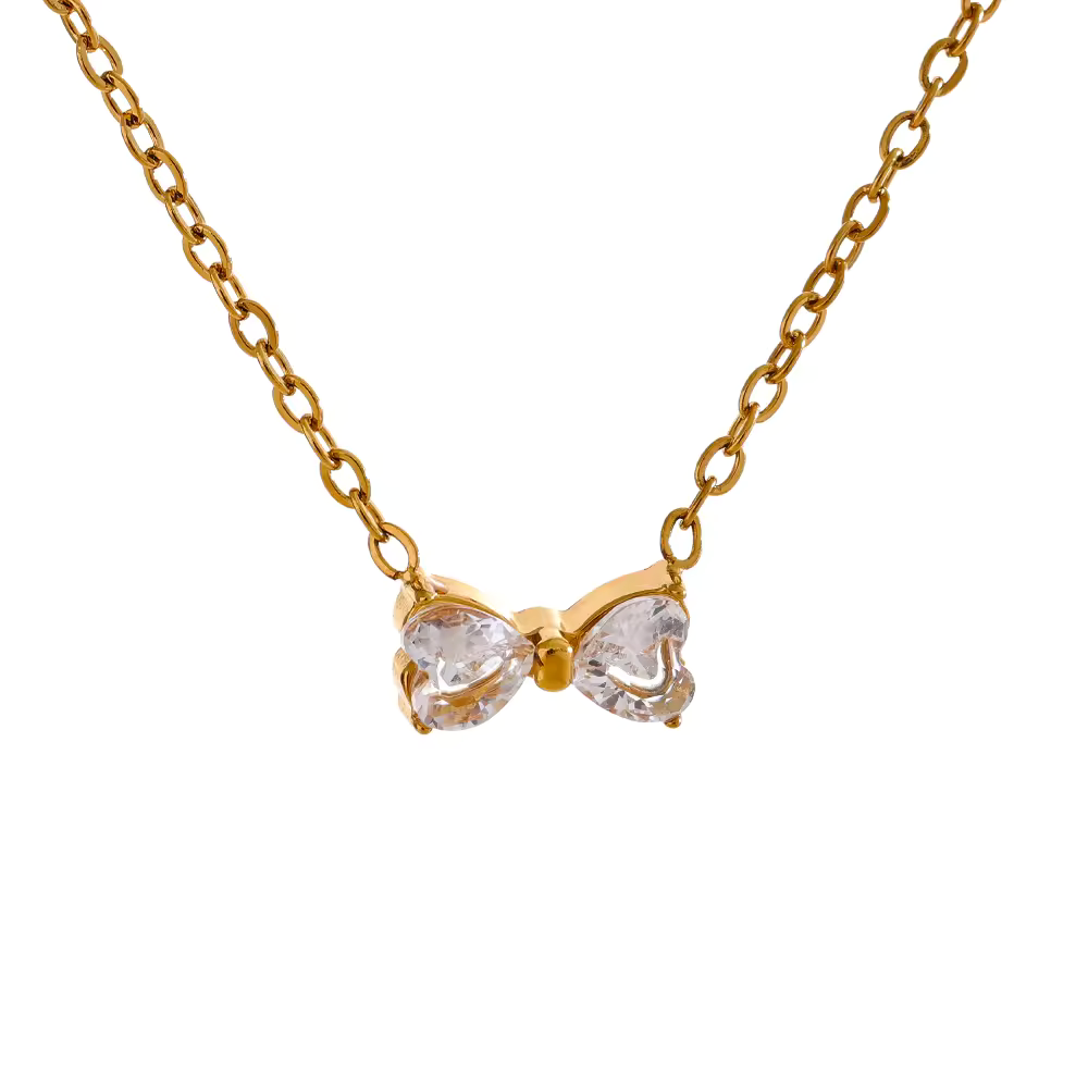 Bow Knot Necklace - Shvetah