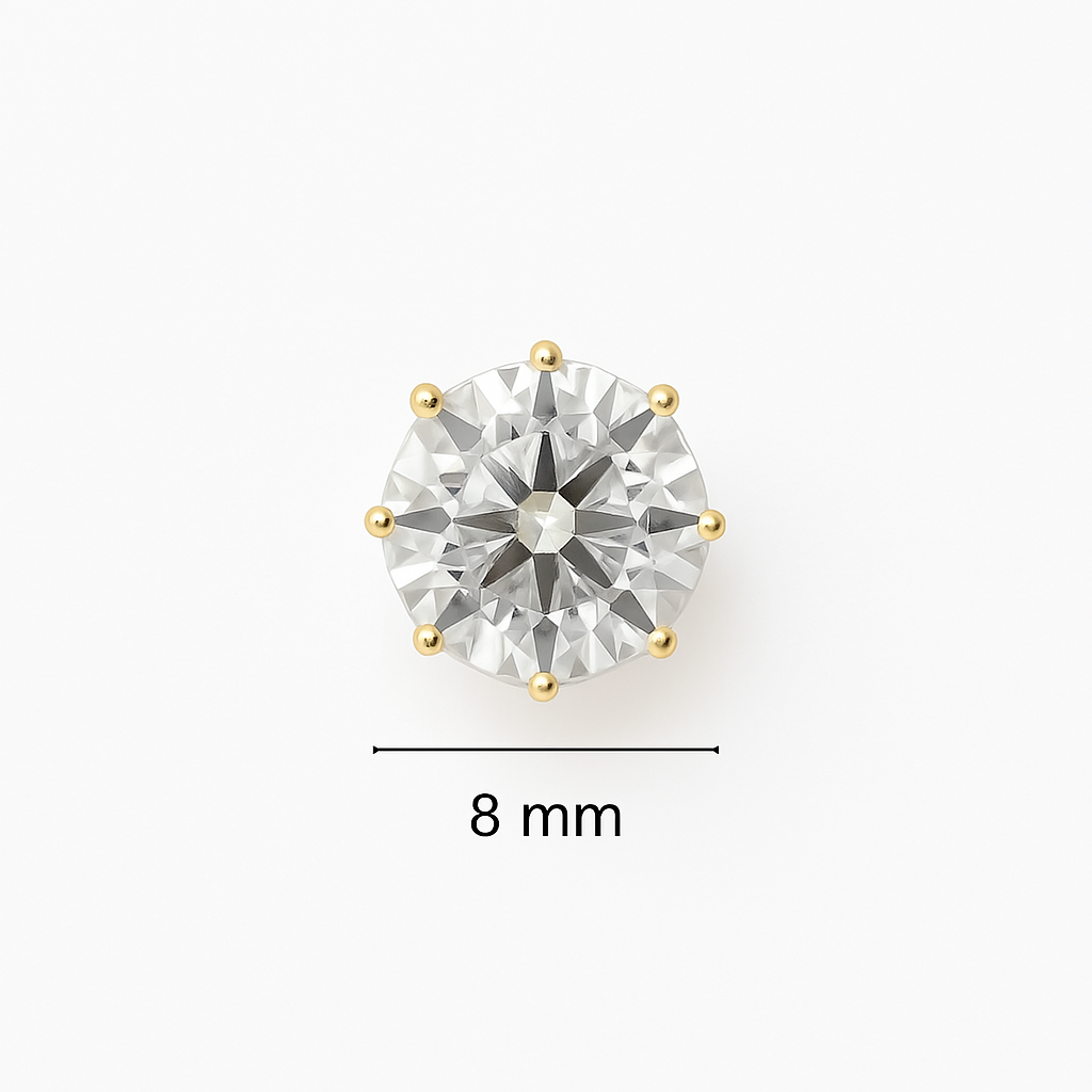Diamond Zircon Studs