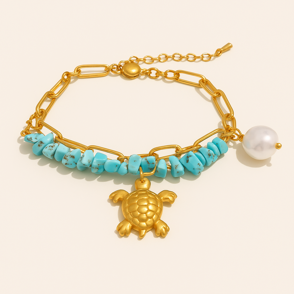 Turquoise Turtle Bracelet