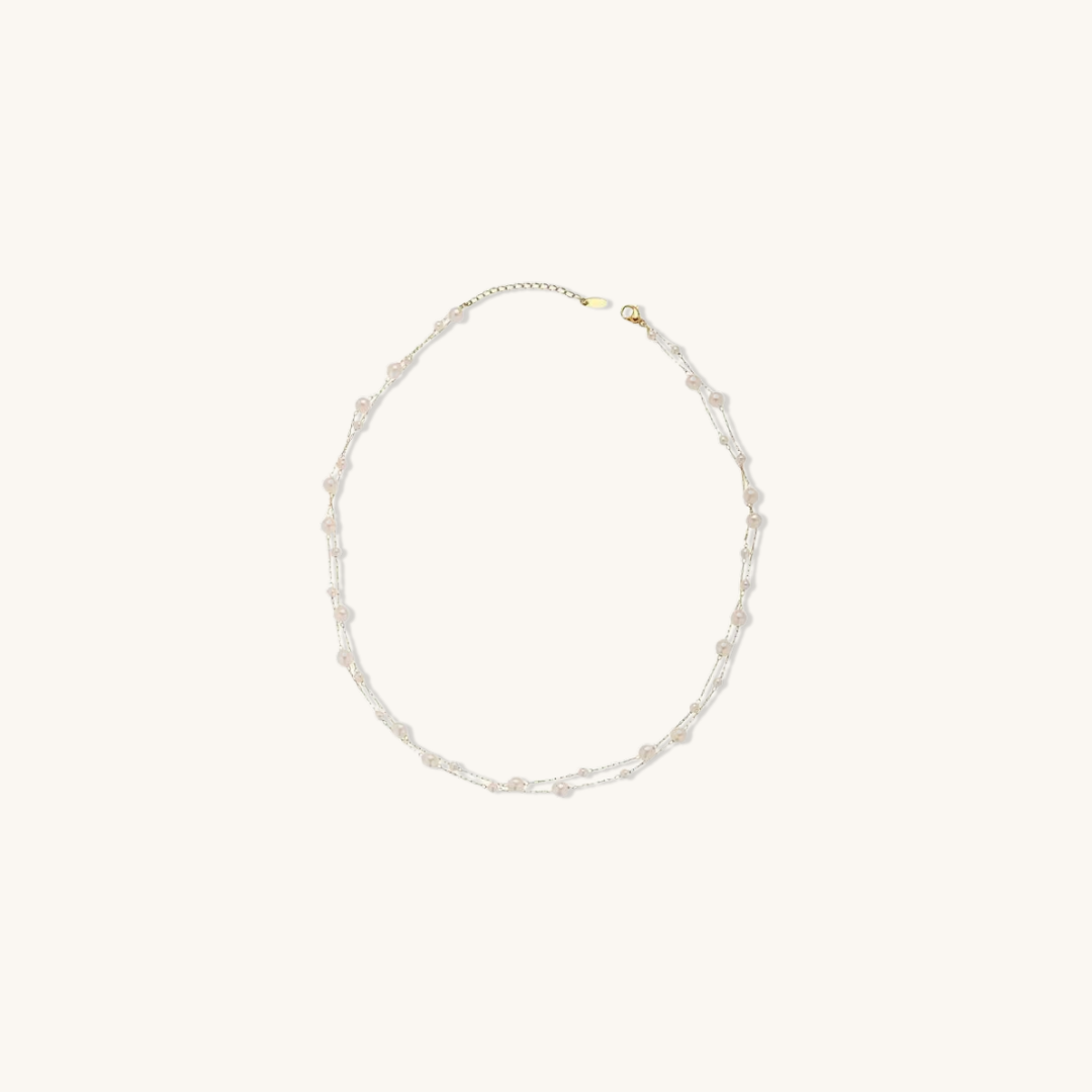 Dainty Pearl Necklace - Shvetah