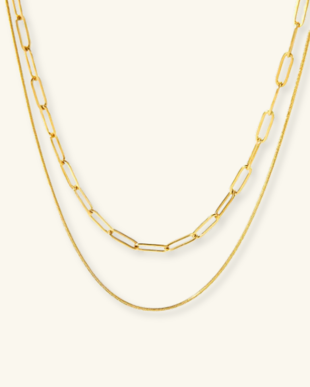 Layered Baguette Necklace
