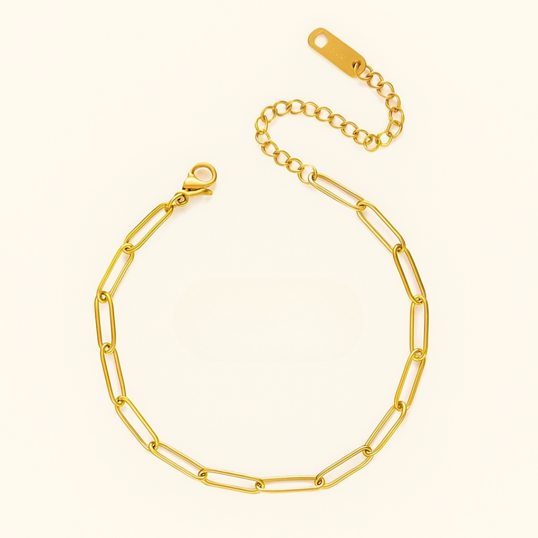 Minimal Paperclip Bracelet