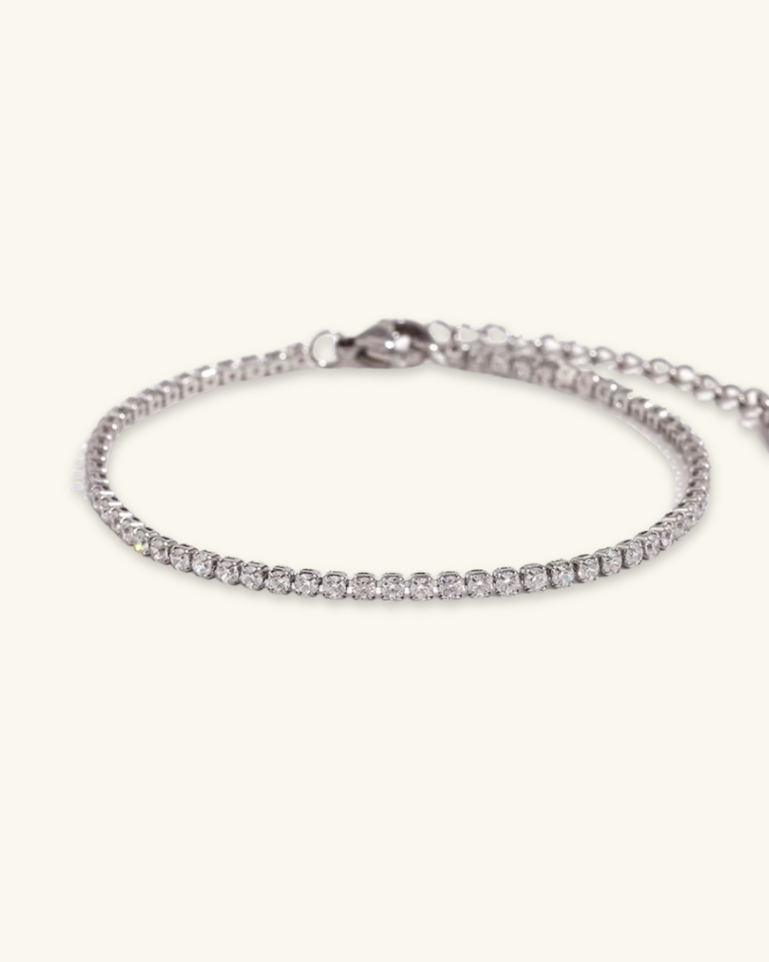Tennis Bracelet (Silver)