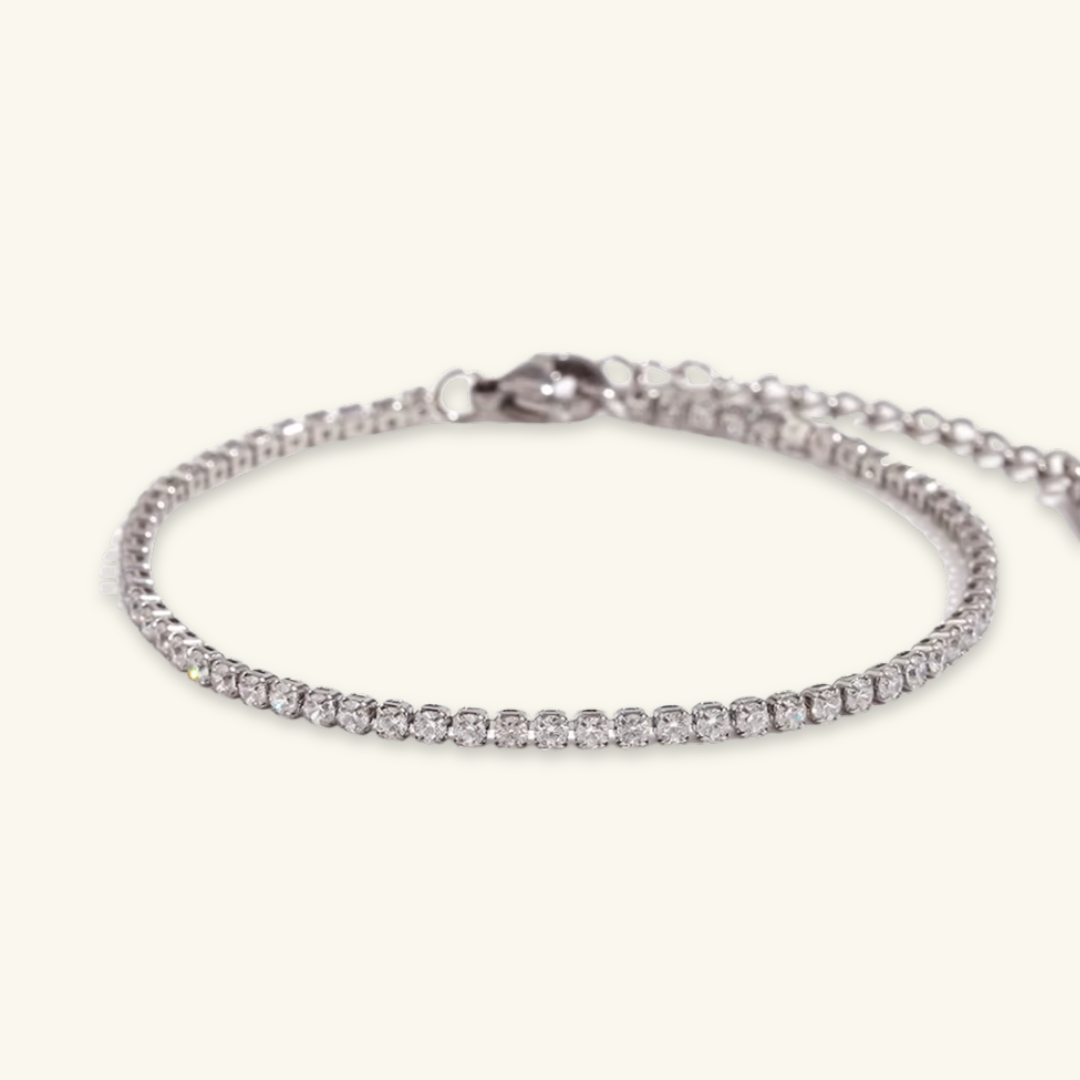 Tennis Bracelet (Silver)