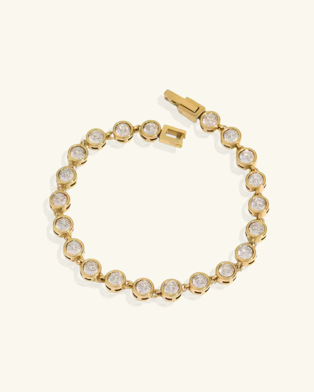 Oval Bezel Tennis Bracelet