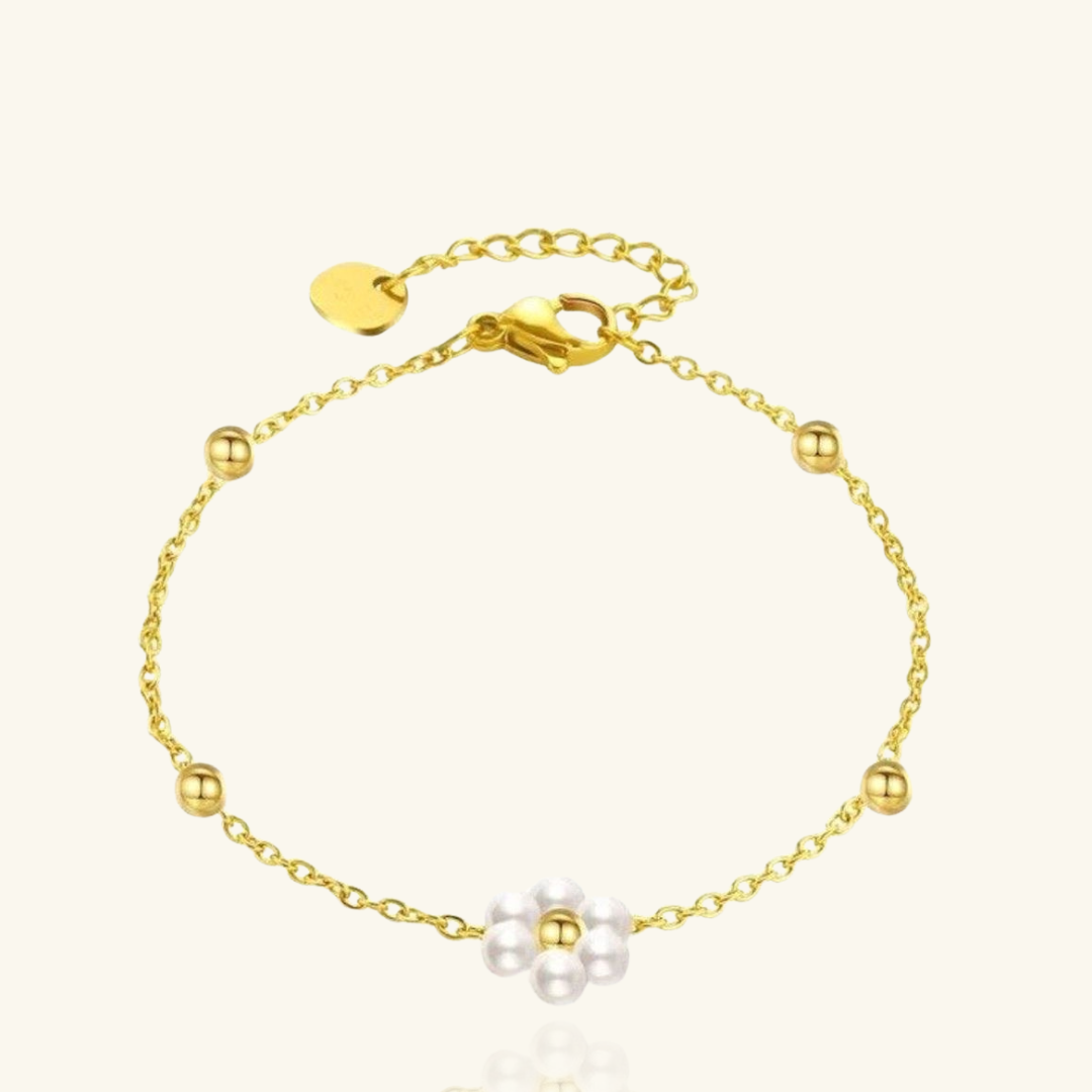 Floral Pearl Bracelet