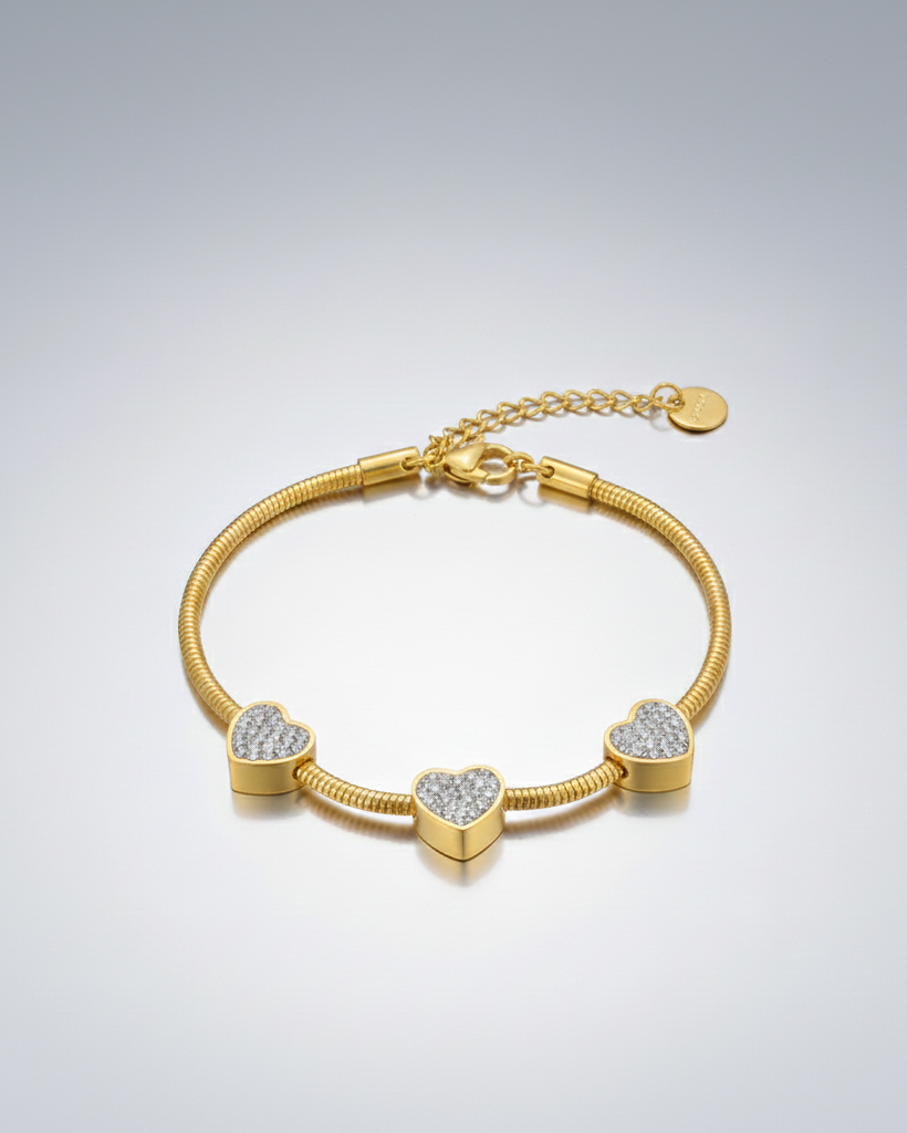 Diamond Heart Bracelet
