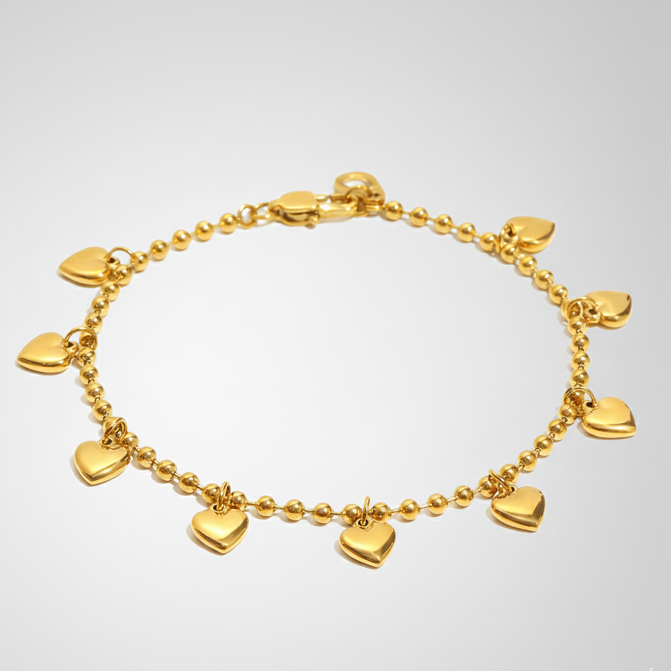 Heart Charm Bracelet