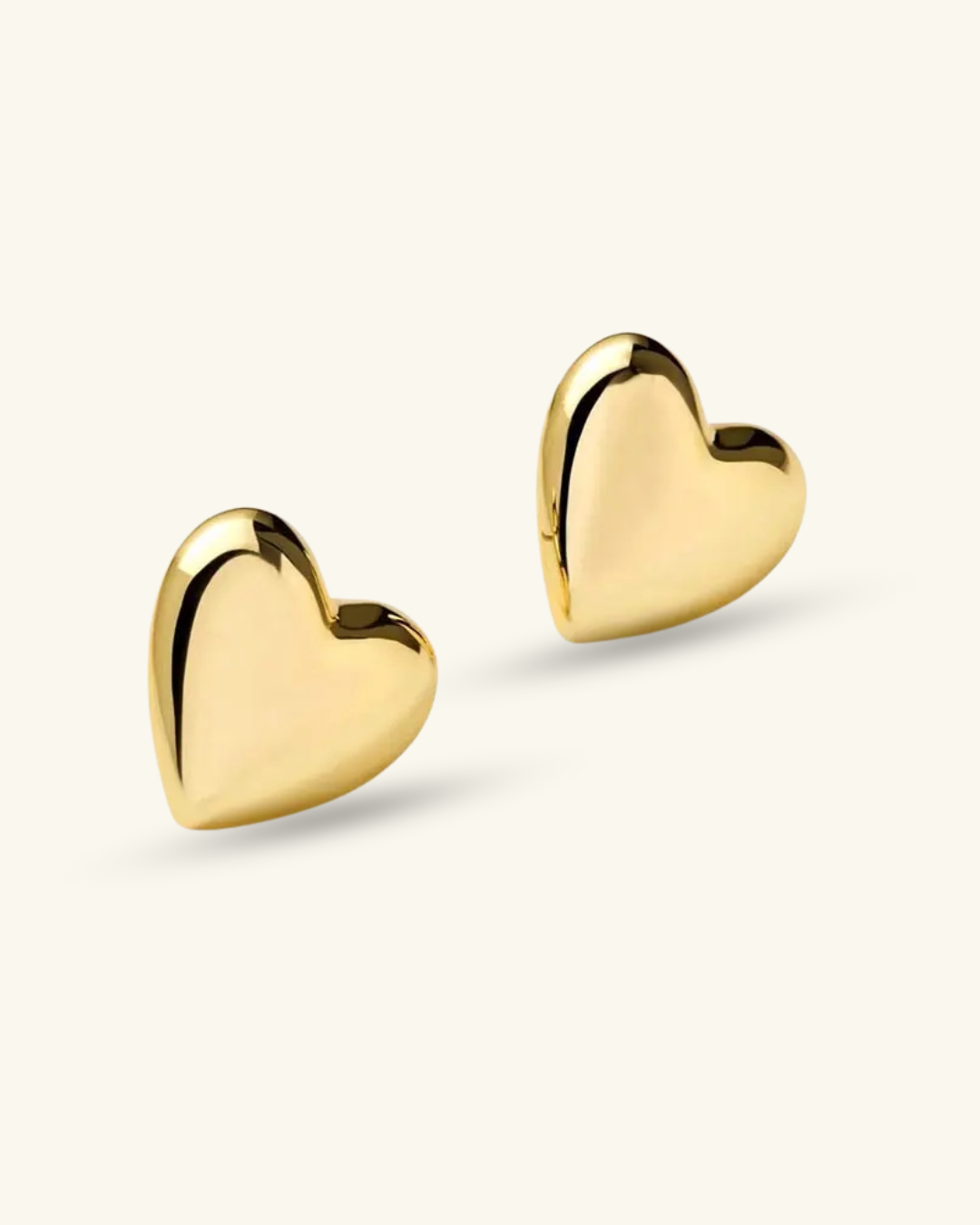 Glossy Heart Studs - Shvetah