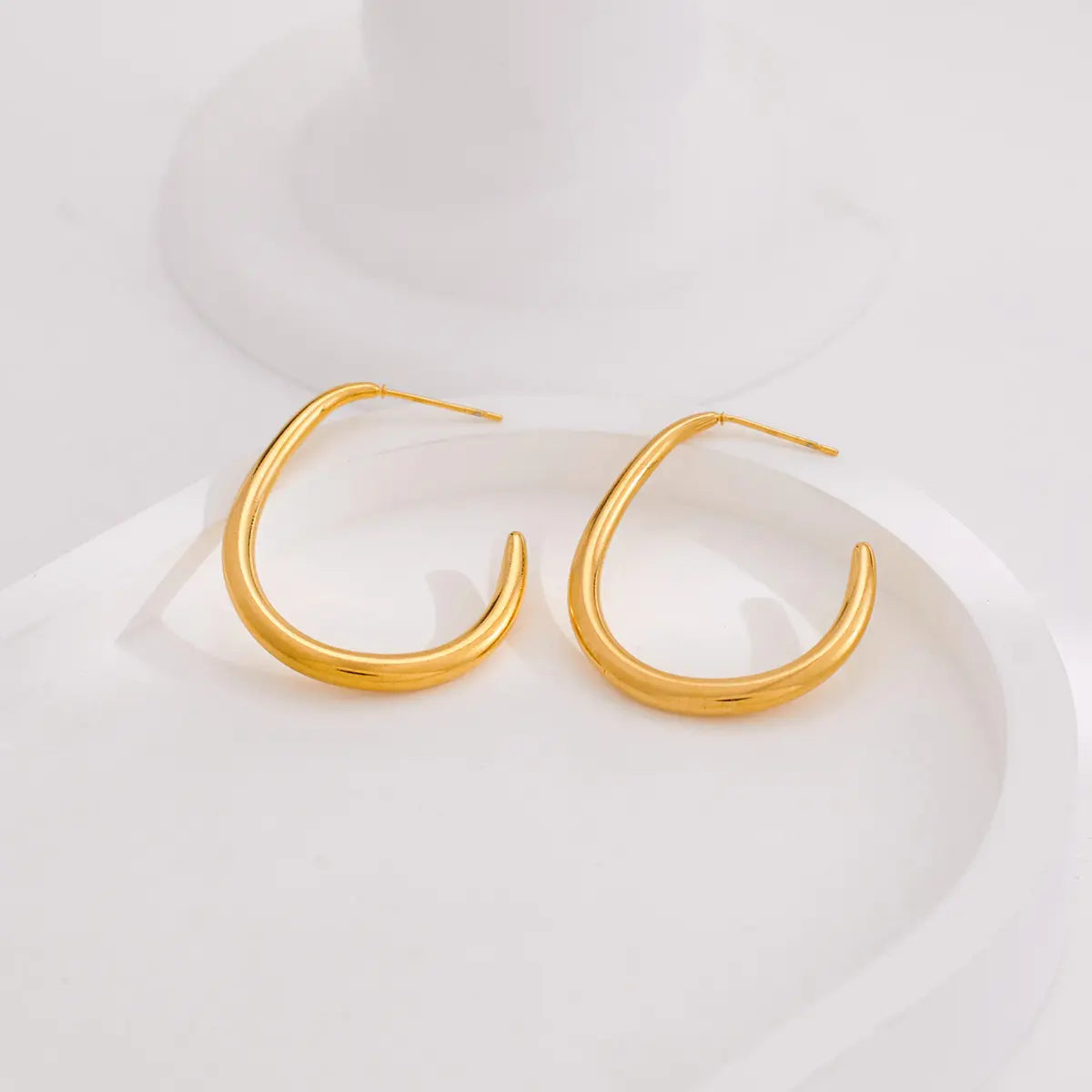 Sleek Gold Hoops