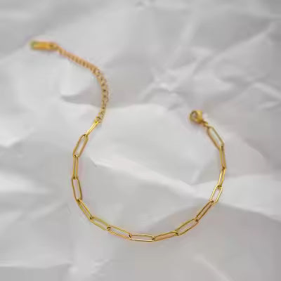Minimal Paperclip Bracelet