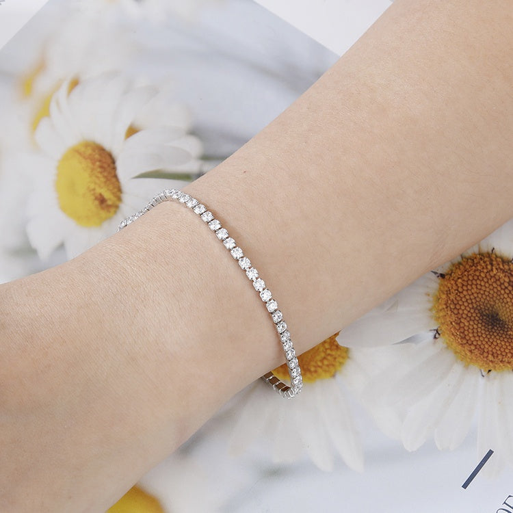 Tennis Bracelet (Silver)