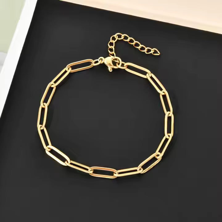 Minimal Paperclip Bracelet