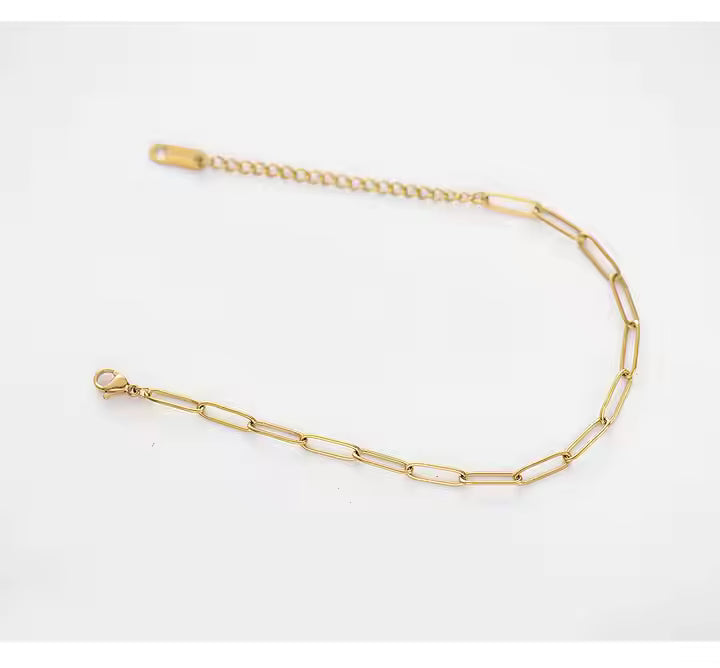Minimal Paperclip Bracelet