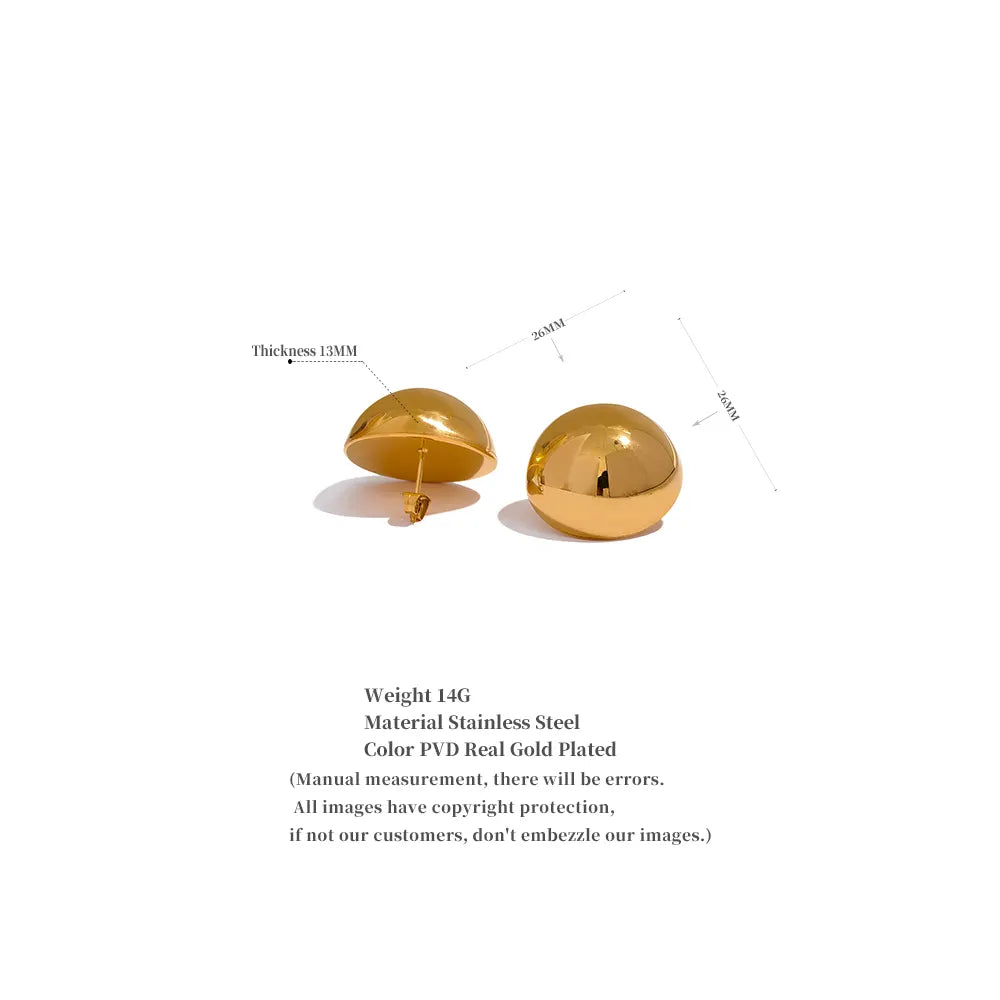 Dome Stud Earrings