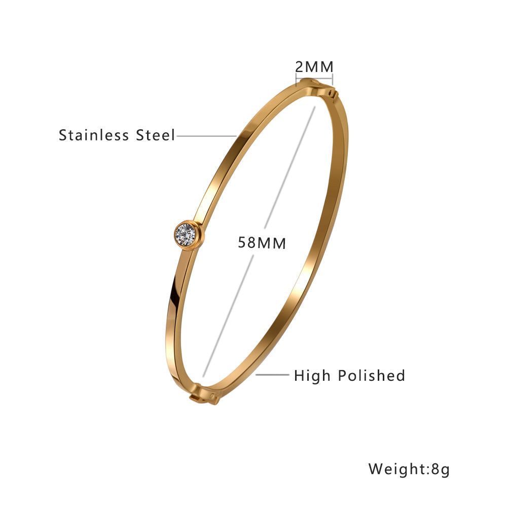 Halo Bangle Bracelet (Openable)