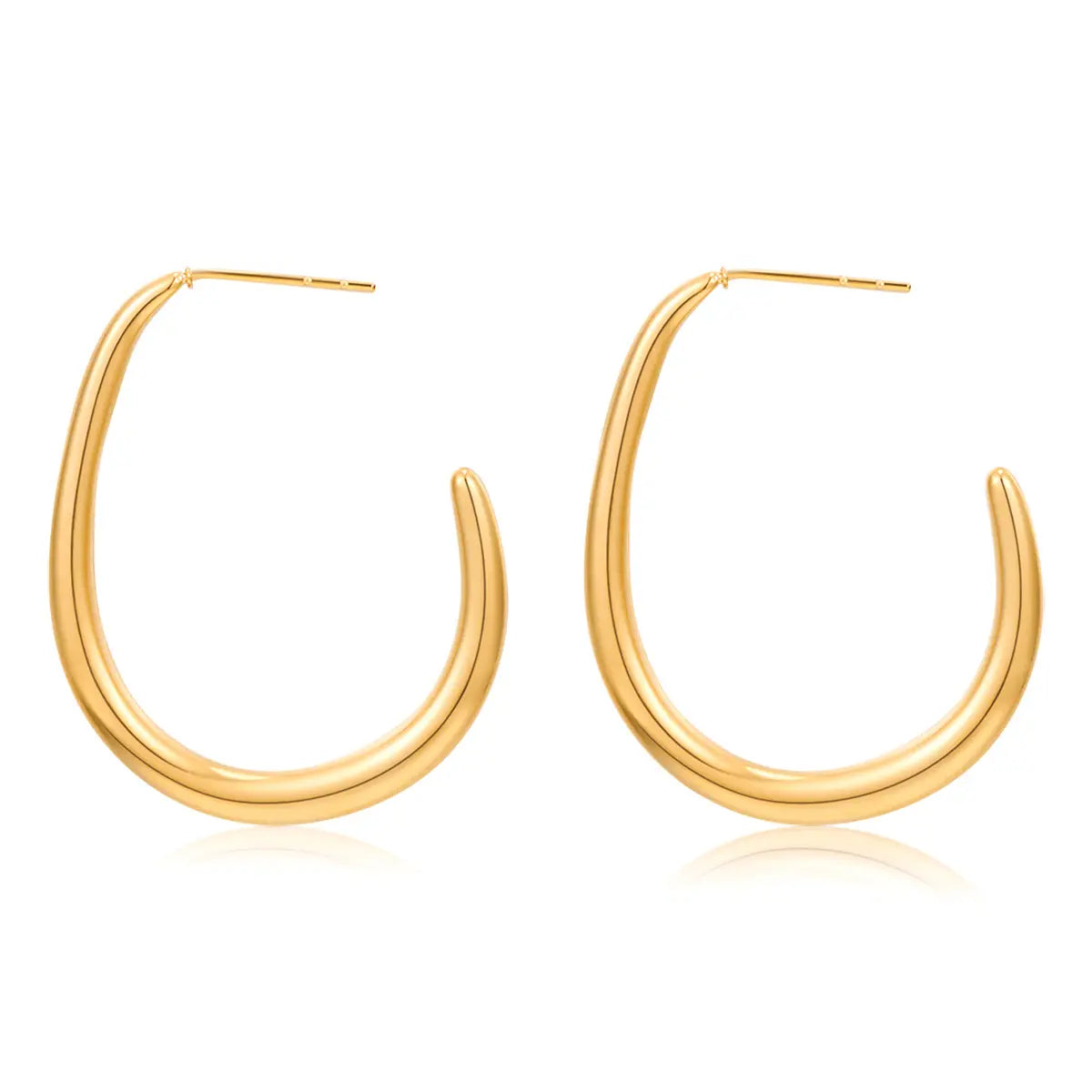 Sleek Gold Hoops