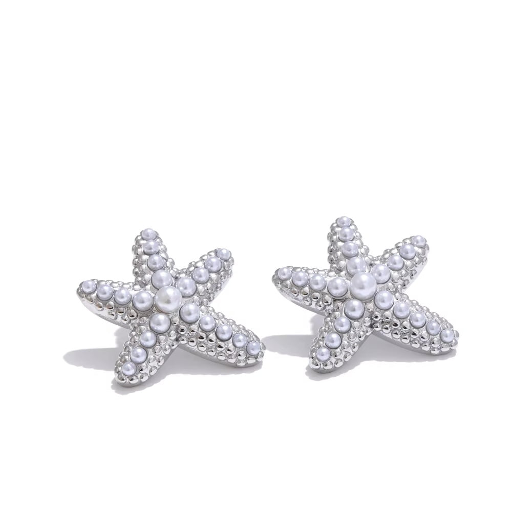 Starfish Pearl Studs