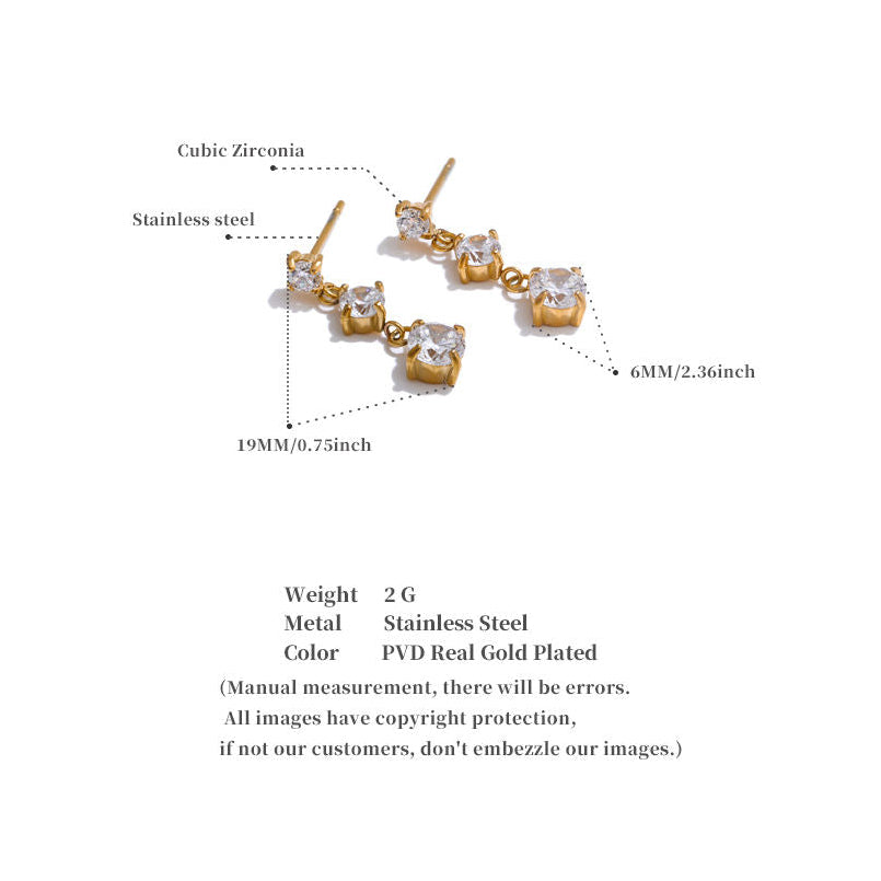 Diamond Icicle Earrings