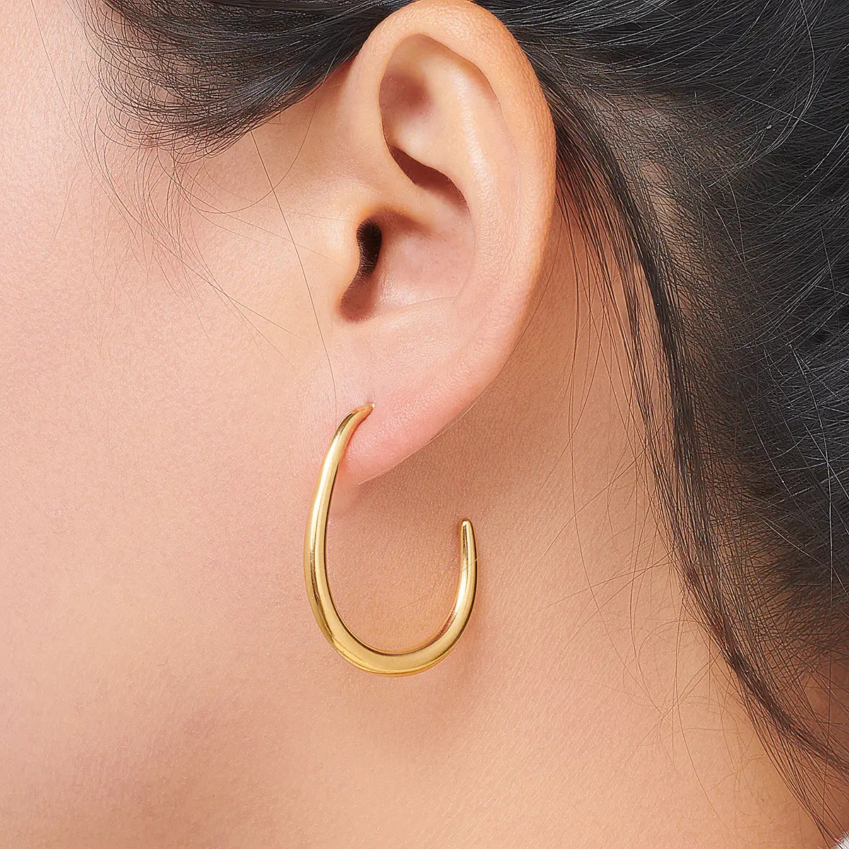 Sleek Gold Hoops