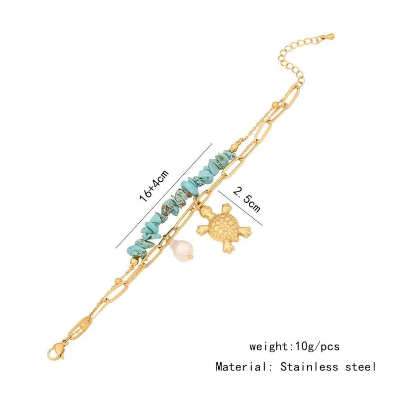 Turquoise Turtle Bracelet