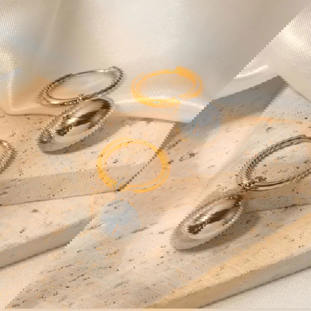 Halo Drop Hoops - Shvetah