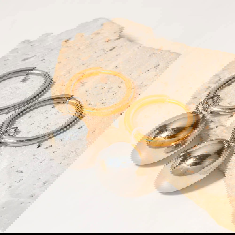 Halo Drop Hoops - Shvetah