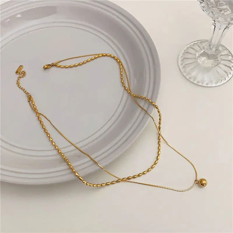 Halo Stacked Necklace - Shvetah