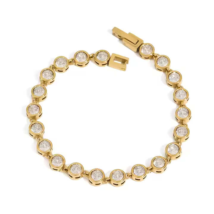 Oval Bezel Tennis Bracelet