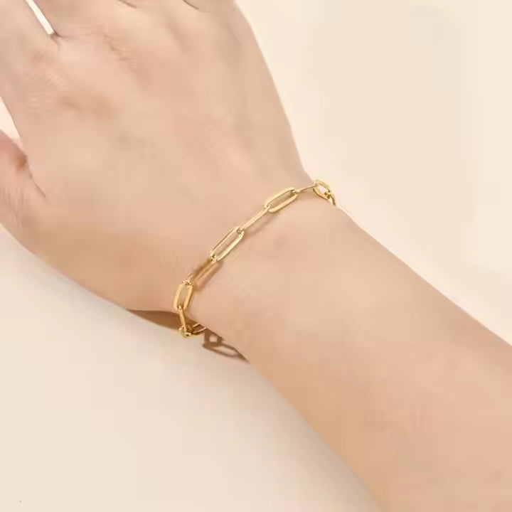 Minimal Paperclip Bracelet