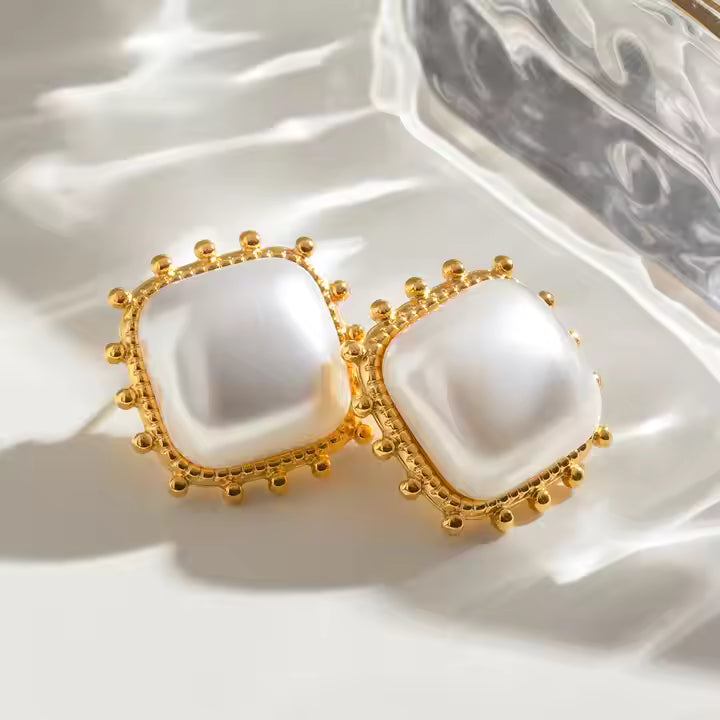Pearl Stud Earrings
