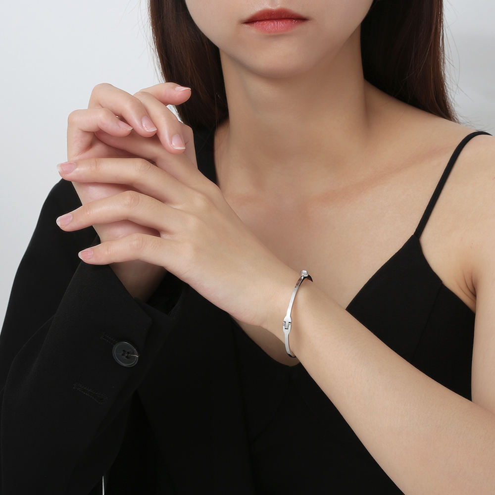 Halo Bangle Bracelet (Openable)