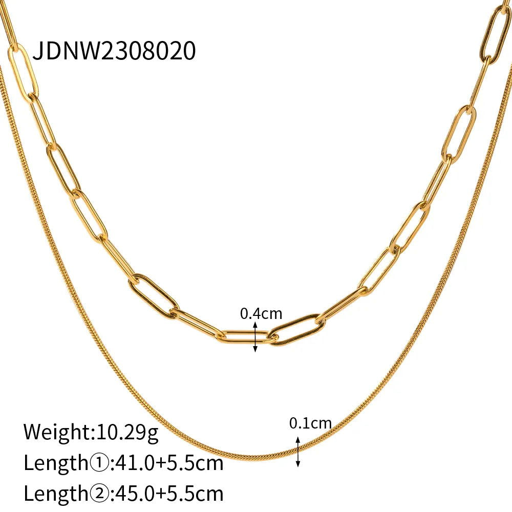 Layered Baguette Necklace - Shvetah