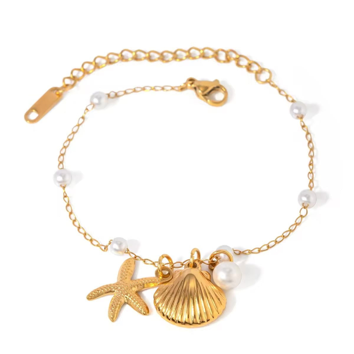 Seashell Charm Bracelet - Shvetah
