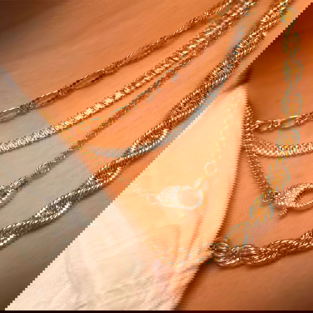 Square Tennis Necklace - Shvetah