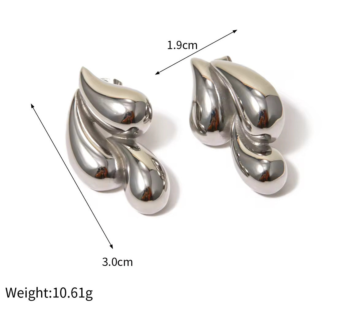 Triple Waterdrop Earrings - Shvetah