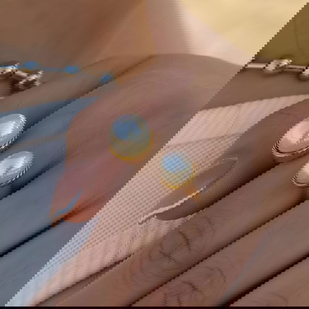 Two White Pearls Ring - Shvetah