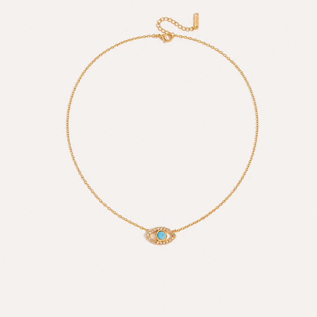 Adele Evil Eye Pendant Necklace