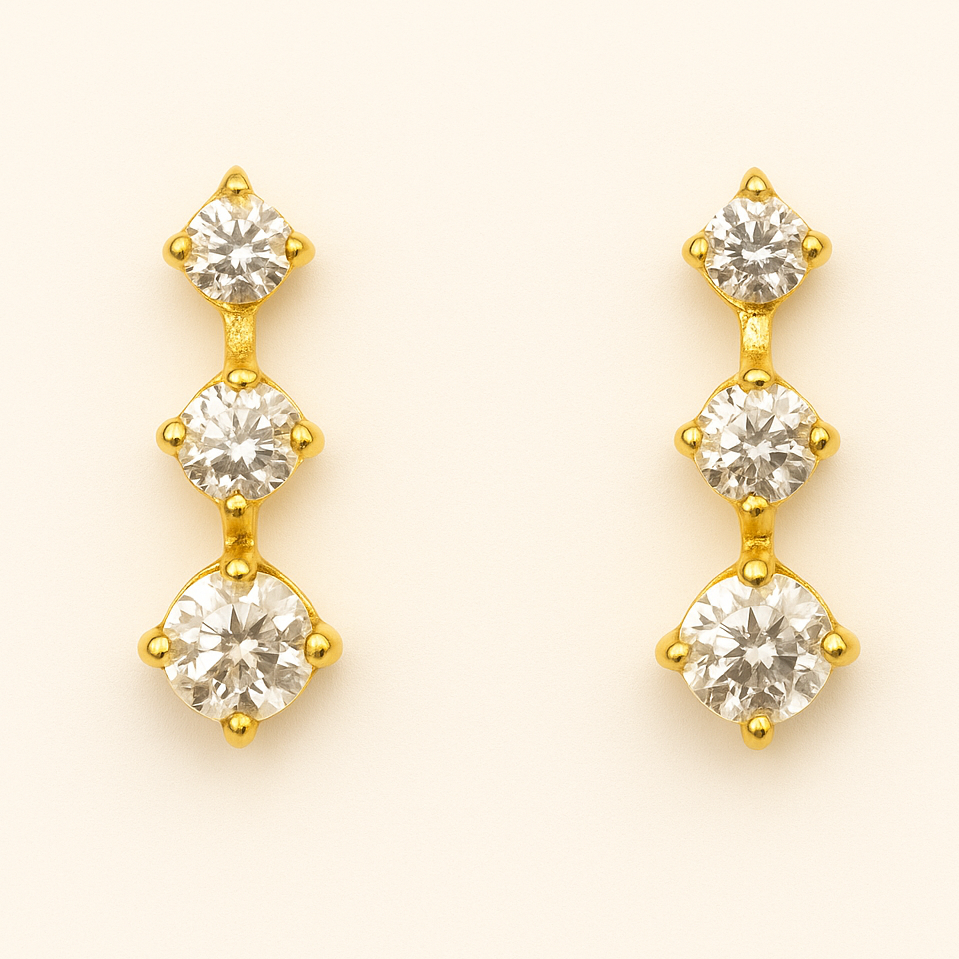 Diamond Icicle Earrings