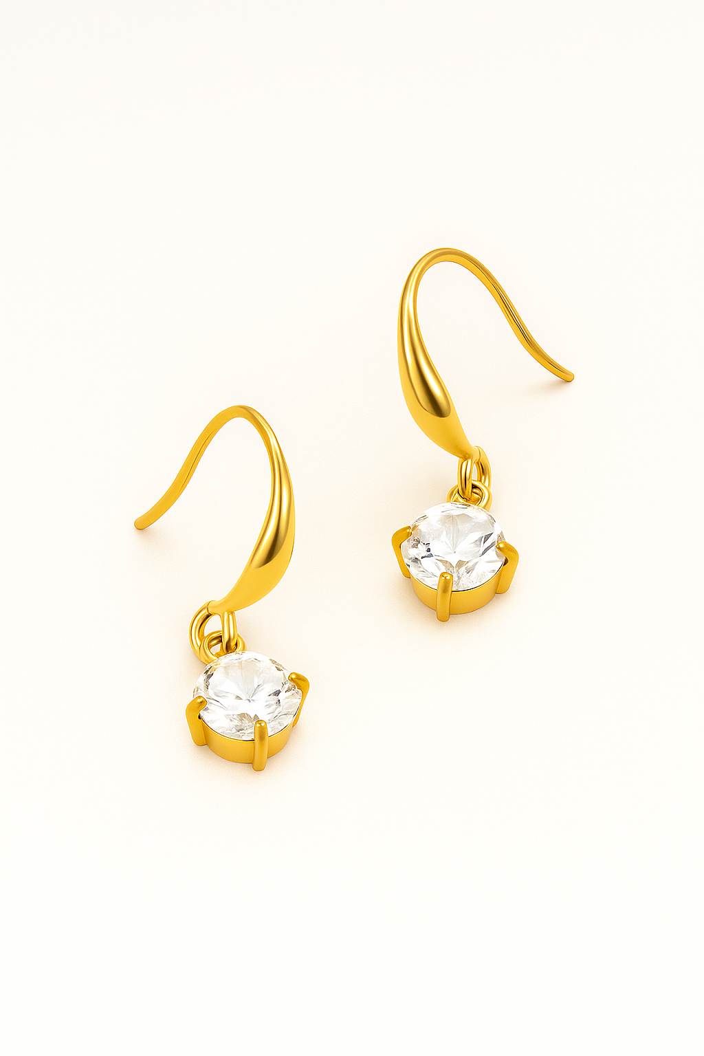 Diamond Hook Earrings