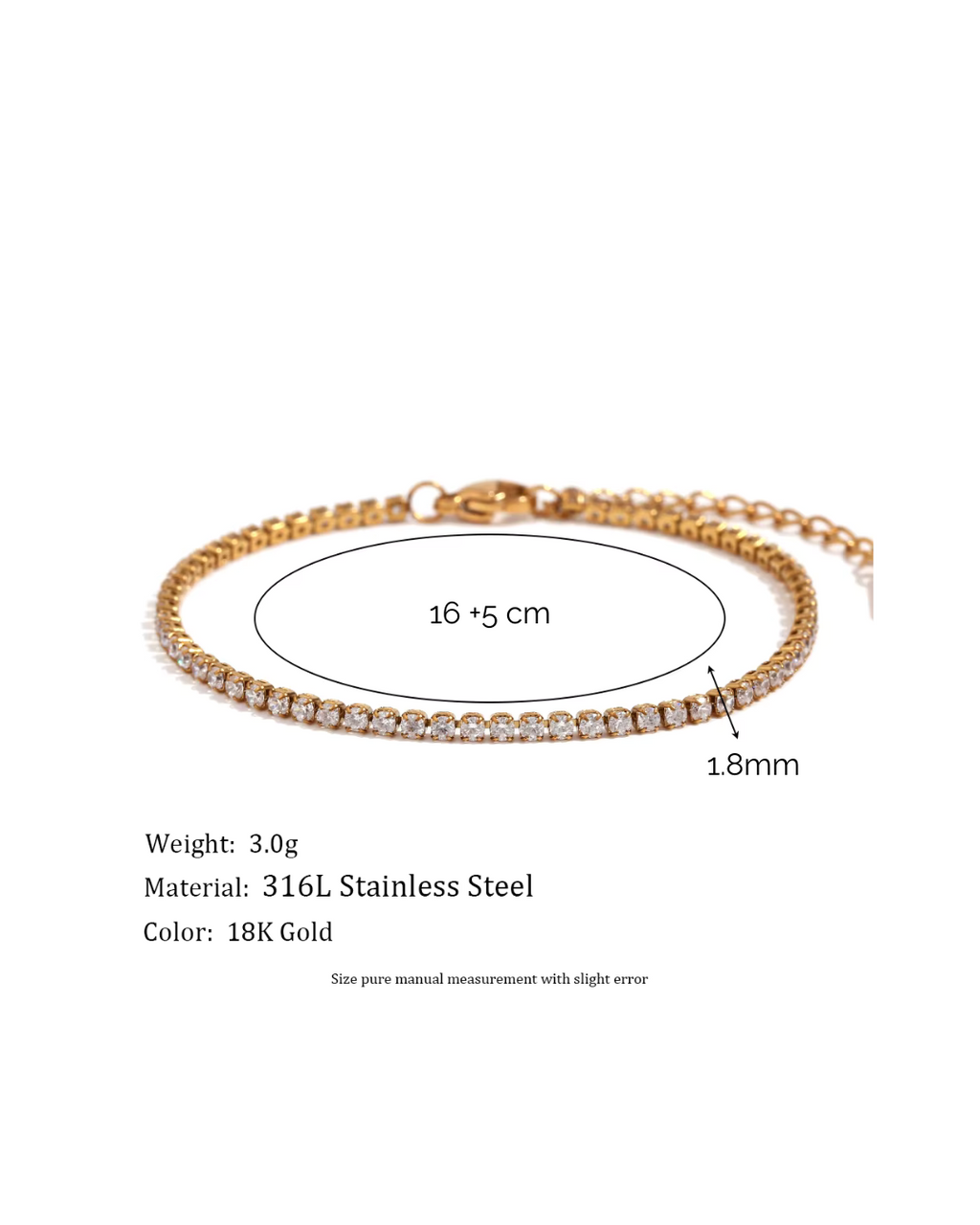 Tennis Bracelet 1.8mm Diamond