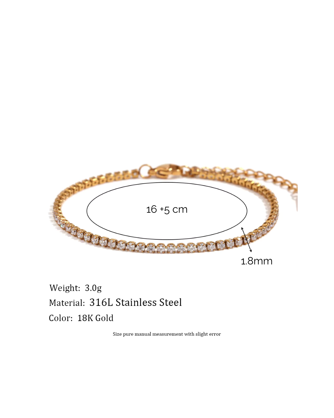 Tennis Bracelet 1.8mm Diamond