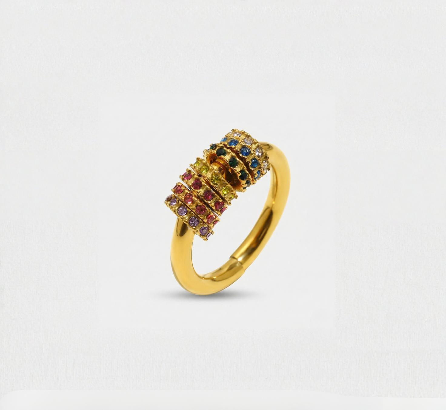 Rainbow Spinner Ring