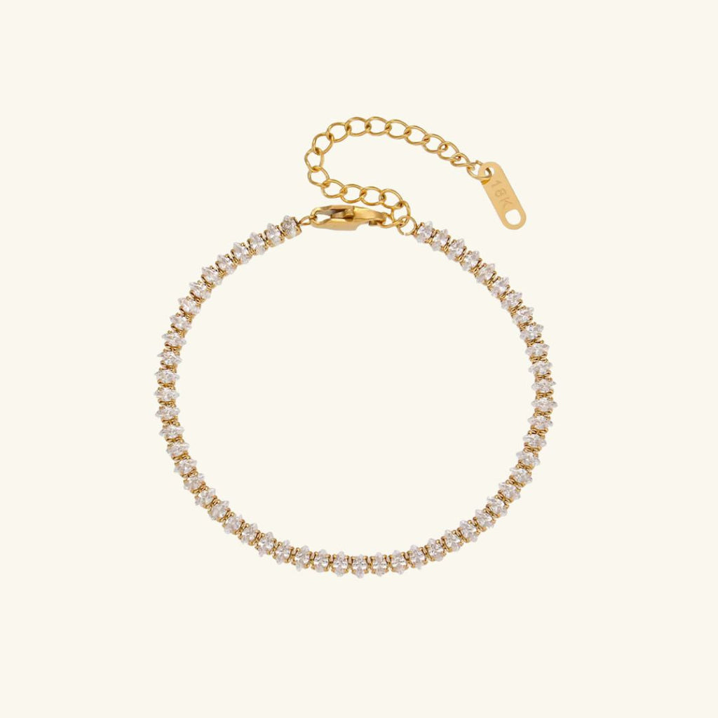Small Pave Diamond Tennis Bracelet